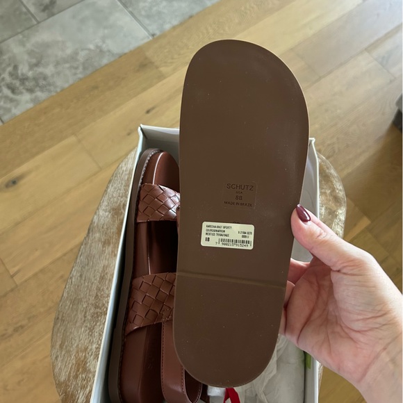 New Schutz Kareena Knot Woven Sporty Sandals - Picture 9 of 10